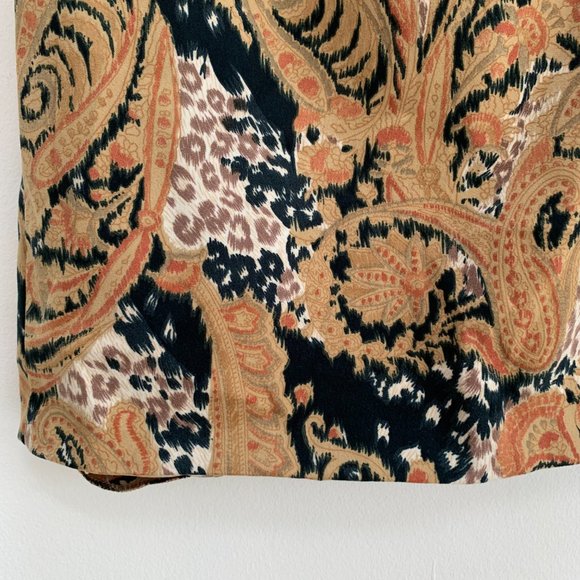 NWT Runway Collection Suede Paisley Animal Print Bateau Neck Sleeveless - Picture 6 of 11